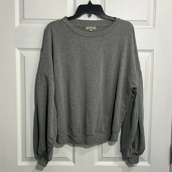 Wonderly women’s gray oversized sweatshirt size small - Picture 1 of 6